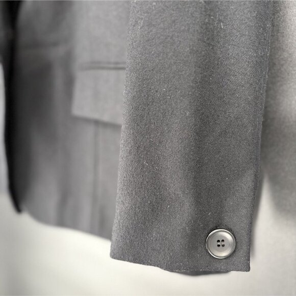 Vintage Pendleton Women's Petite Wool Blazer Jacket Size 12 Black Professional - Picture 6 of 11